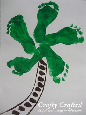 alligator footprint art