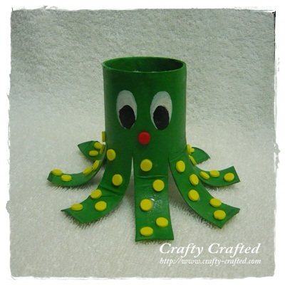 Toilet Paper Roll Octopus Craft - Easy Peasy and Fun